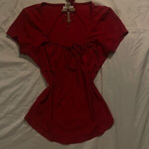 Rue 21 red blouse *CHOKER NOT INCLUDED*